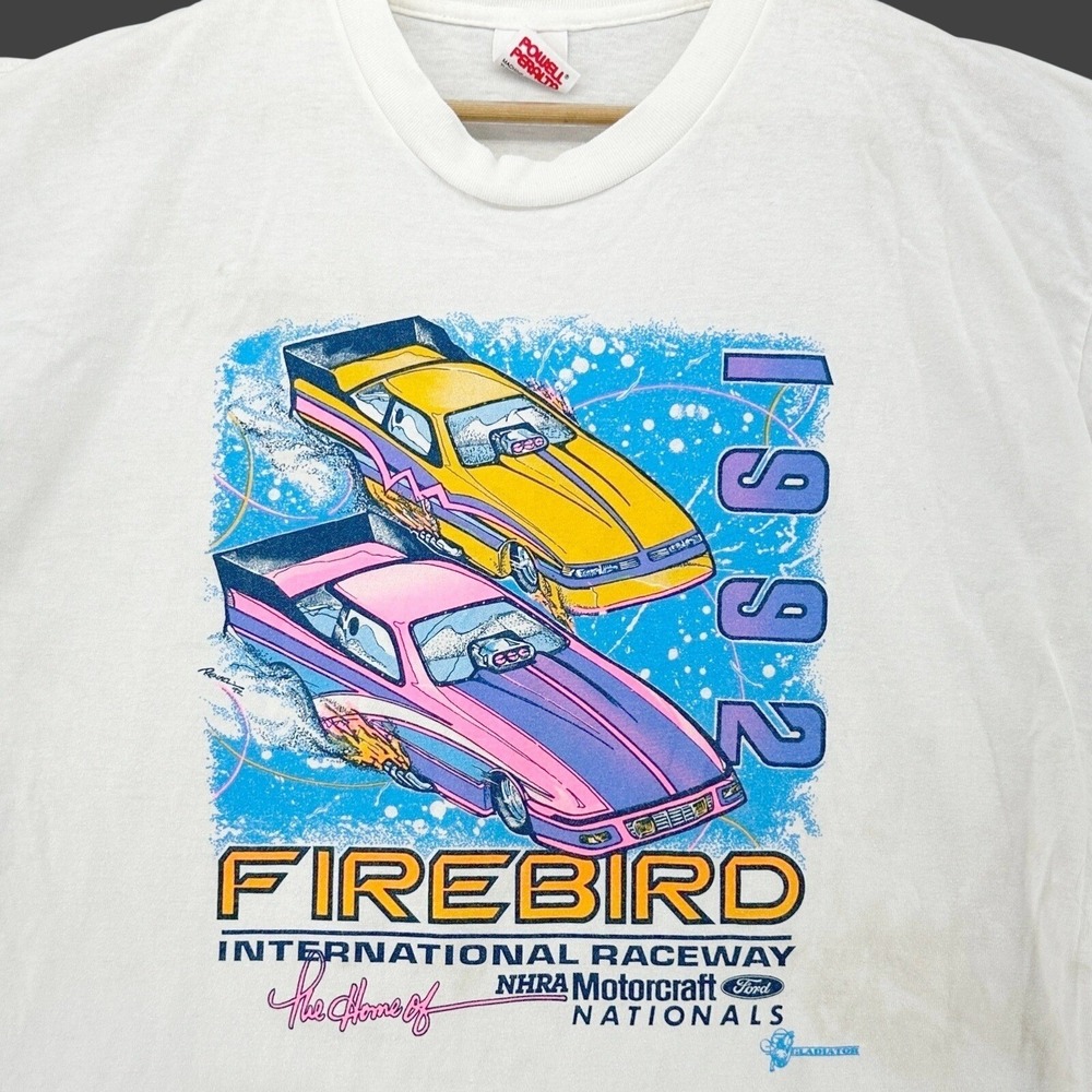 VTG 1992 Powell Peralta Firebird Raceway NHRA Nationals Single Stitch Shirt L